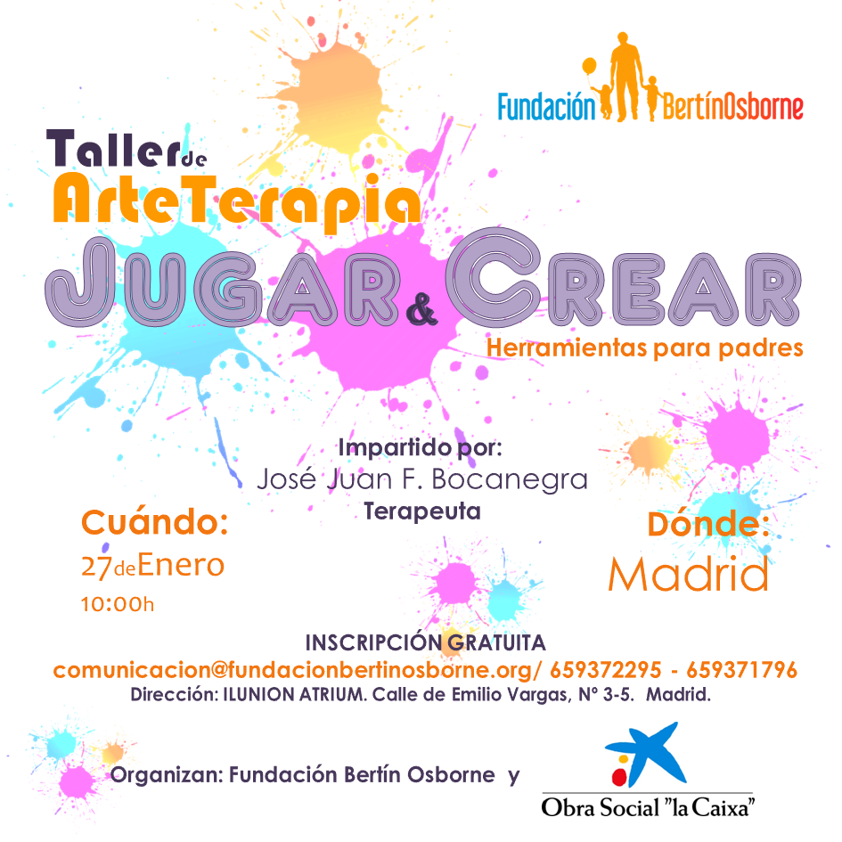 Taller de Arteterapia «Jugar y crear, herramientas para padres», Madrid II.