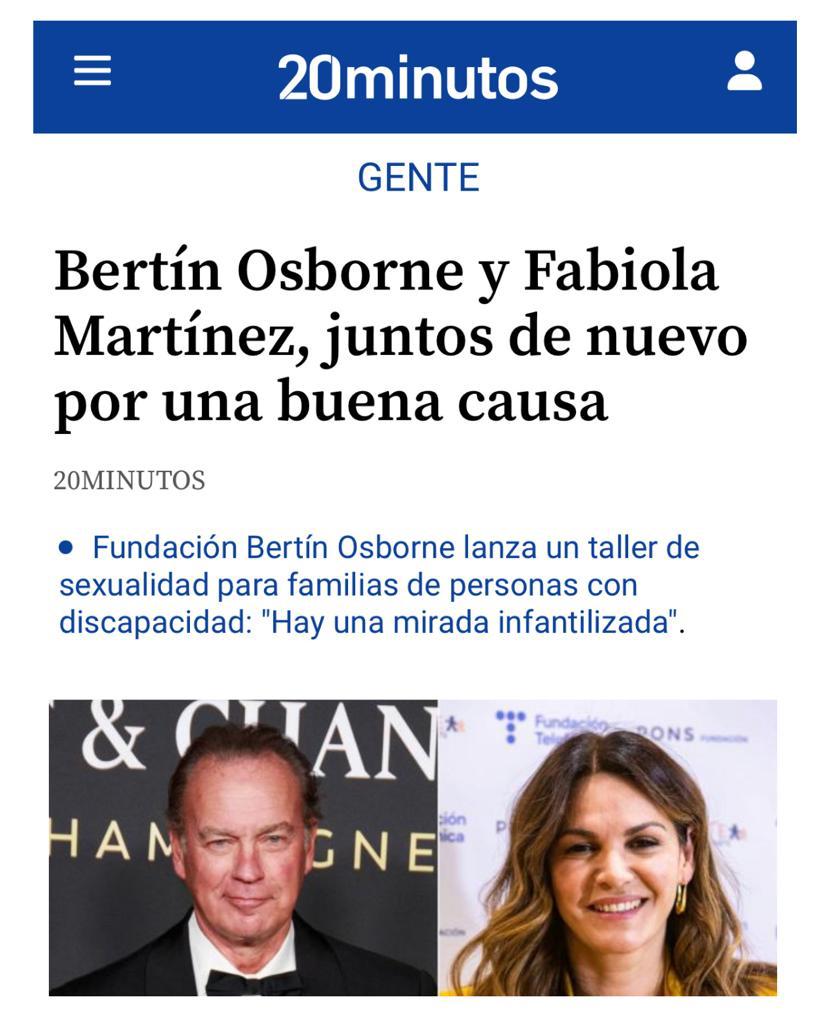 Bertín Osborne y Fabiola Martínez, juntos de nuevo por una buena causa